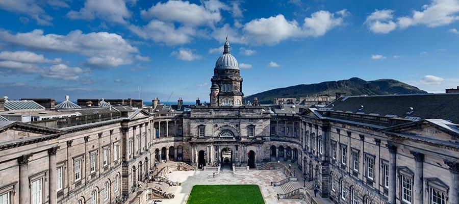 Aerial view of Old College Quad