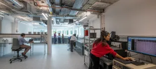 New lab space being used 